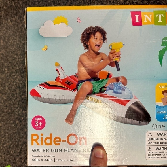 INTEX Water Gun Plane Inflatable Pool Float - Picture 5 of 5